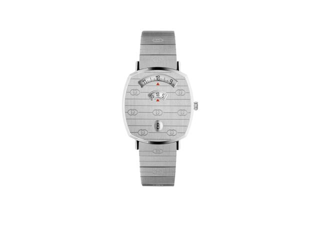 Gucci Gucci Grip Quartz Dial Steel Strap Watch 35 MM Silver For Women - view 1