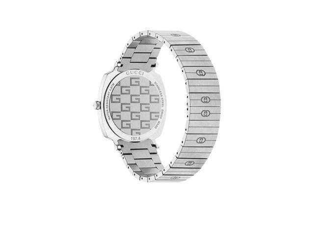 Gucci Gucci Grip Quartz Dial Steel Strap Watch 35 MM Silver For Women - view 7
