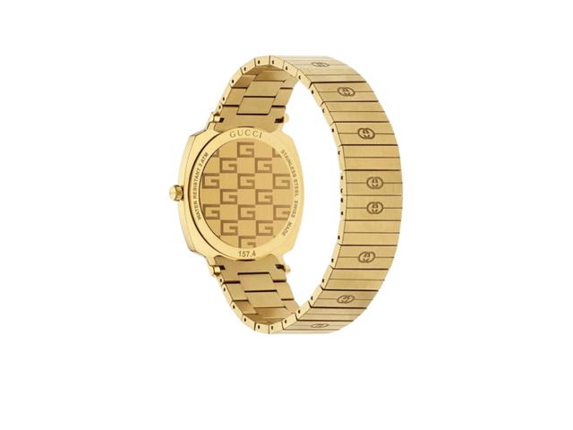 Gucci Gucci Grip Quartz Yellow Gold dial Gold Steel Strap Gold - view 3