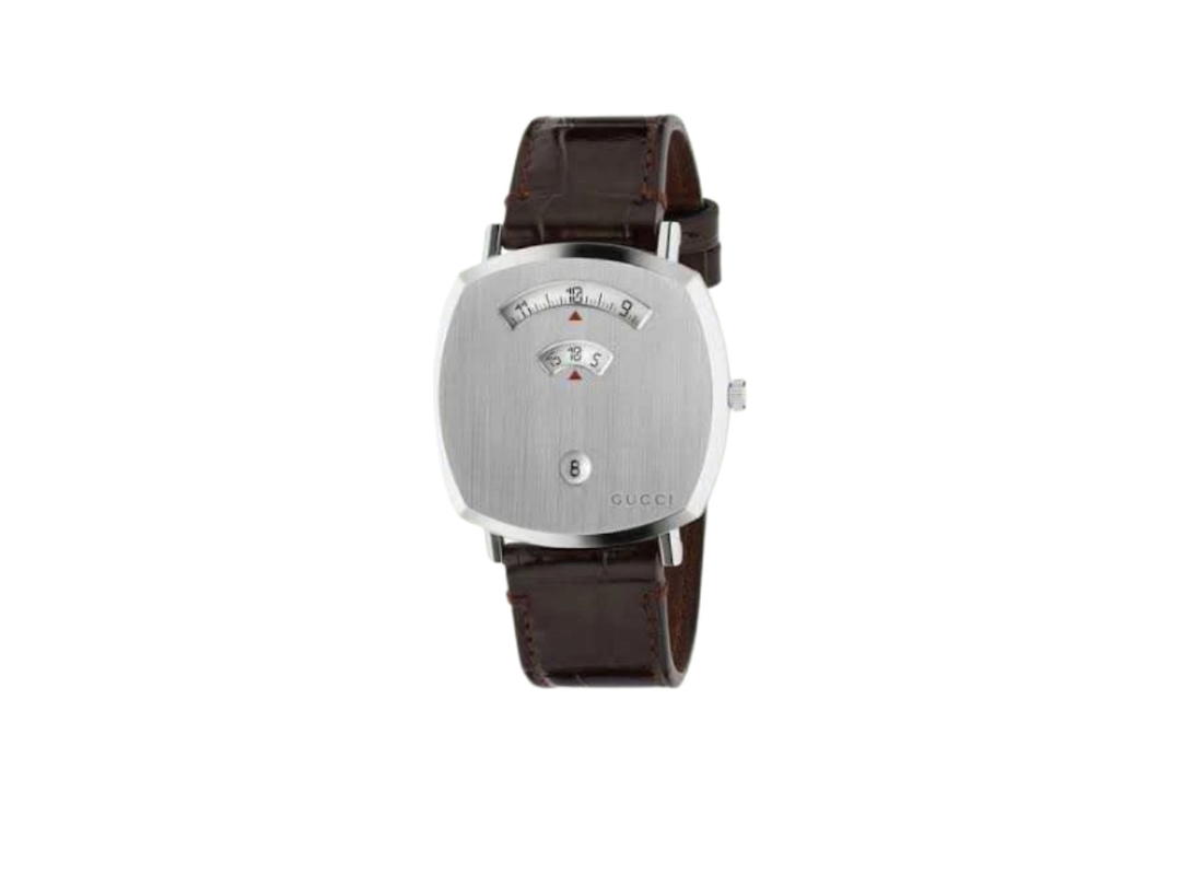 Gucci Gucci Grip Watch 38MM Steel Brown