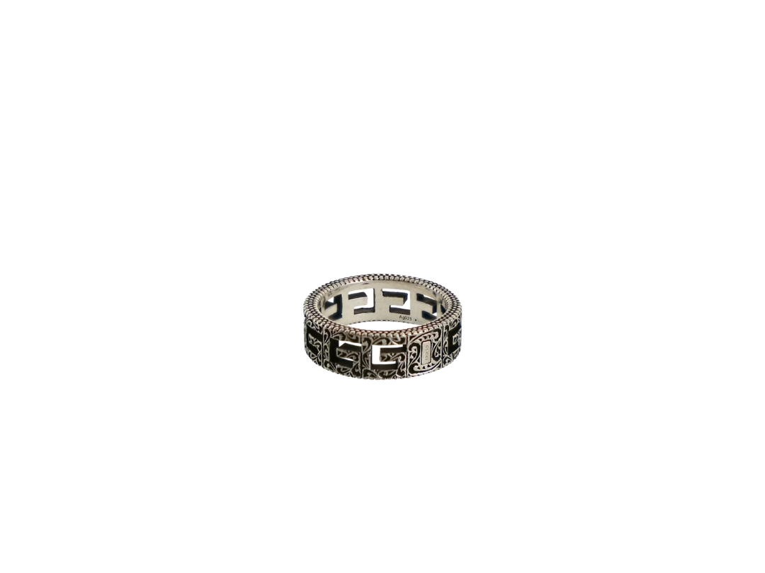 Gucci Gucci Sterling Silver G Cube Ring Silver
