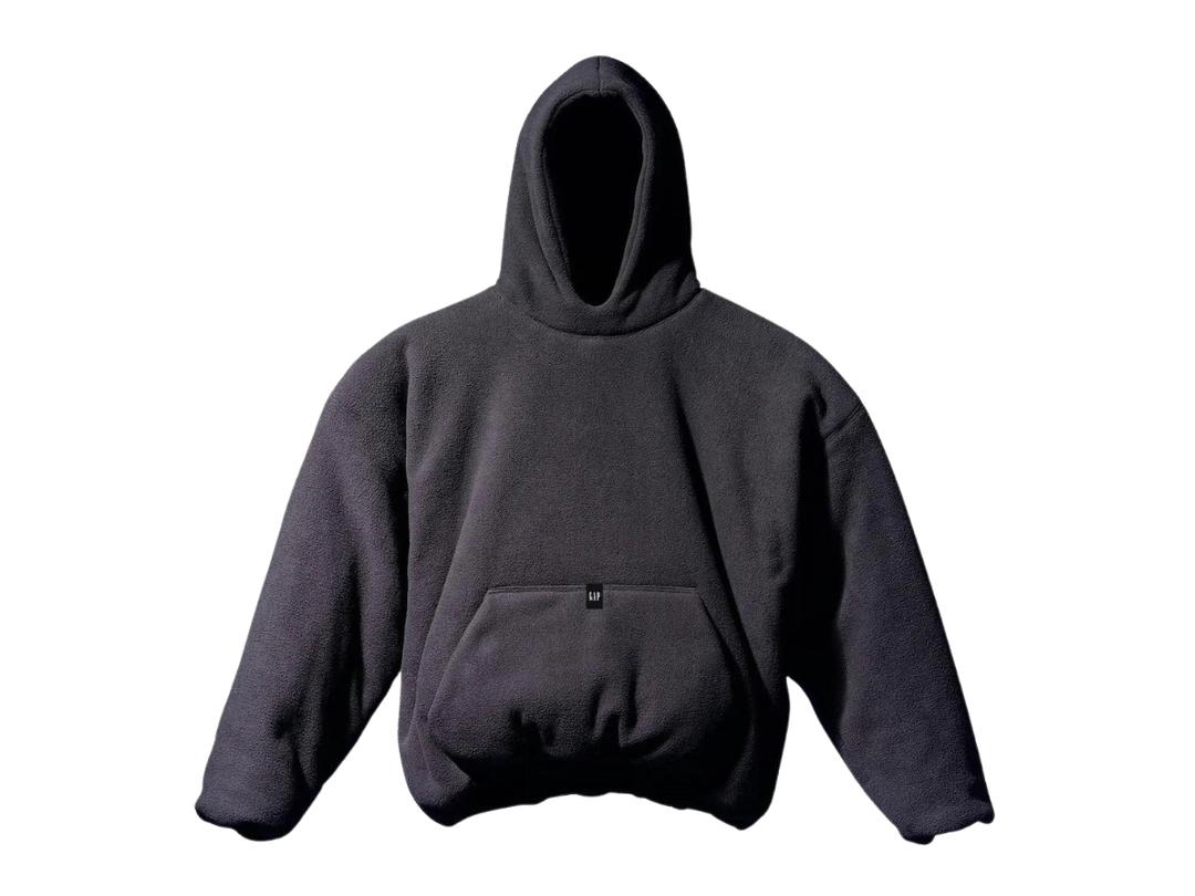 Yeezy Yeezy Gap Polar Fleece Padded Hoodie Black
