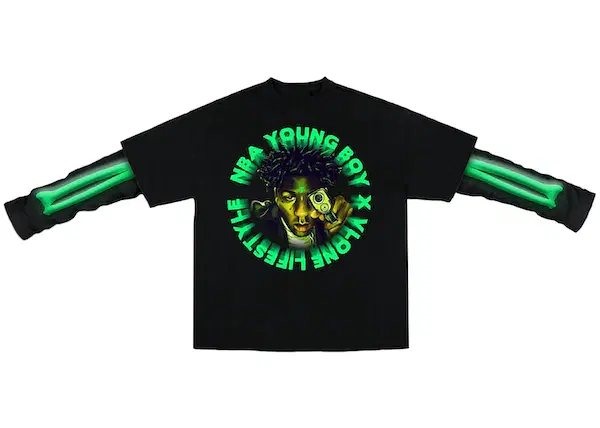 Buy YoungBoy NBA x Vlone Cross Roads Longsleeve Black at Sasom – Authentic and Ready to Ship