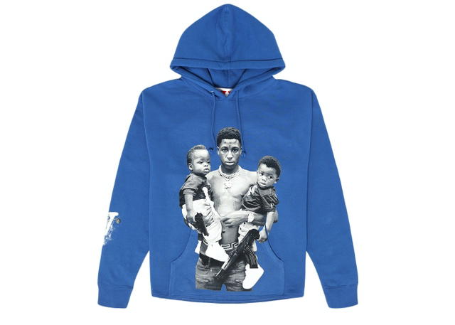 YoungBoy NBA YoungBoy NBA x Vlone Kacey Talk Hoodie Blue - view 1