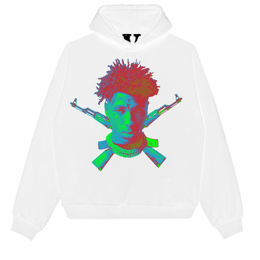YoungBoy NBA YoungBoy NBA x Vlone Sticks Hoodie White