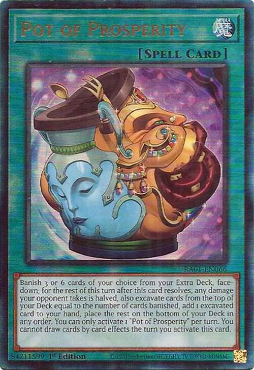 YuGiOh YuGiOh Pot of Prosperity (PUR) Prismatic Ultimate Rare [RA01-EN066] - 25th Anniversary Rarity Collection