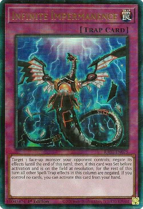 YuGiOh YuGiOh Infinite Impermanence (PUR) Prismatic Ultimate Rare [RA01-EN075] - 25th Anniversary Rarity Collection