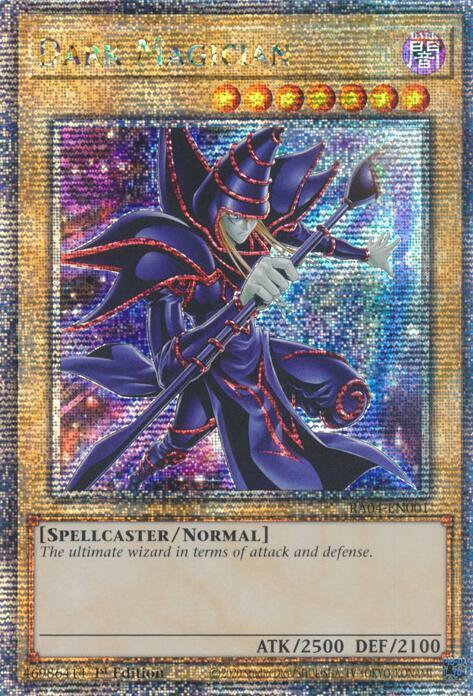 YuGiOh YuGiOh Dark Magician (New Art) (Quarter Century Secret Rare) Quarter Century Secret Rare [RA04-EN001] - Quarter Century Stampede