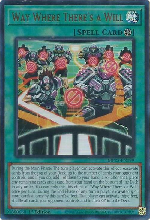 YuGiOh YuGiOh Way Where There's a Will Ultra Rare [MP25-EN199] - 2025 Mega-Pack