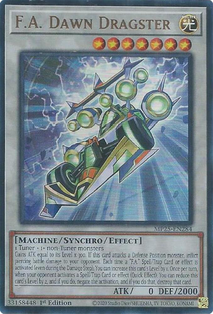 YuGiOh YuGiOh F.A. Dawn Dragster Ultra Rare [MP25-EN284] - 2025 Mega-Pack