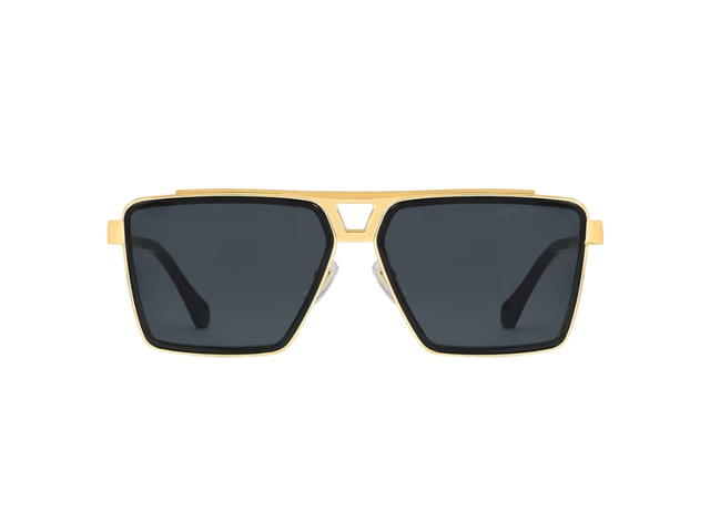 Louis Vuitton Louis Vuitton 1.1 Evidence Metal Square Sunglasses Black Gold - view 2