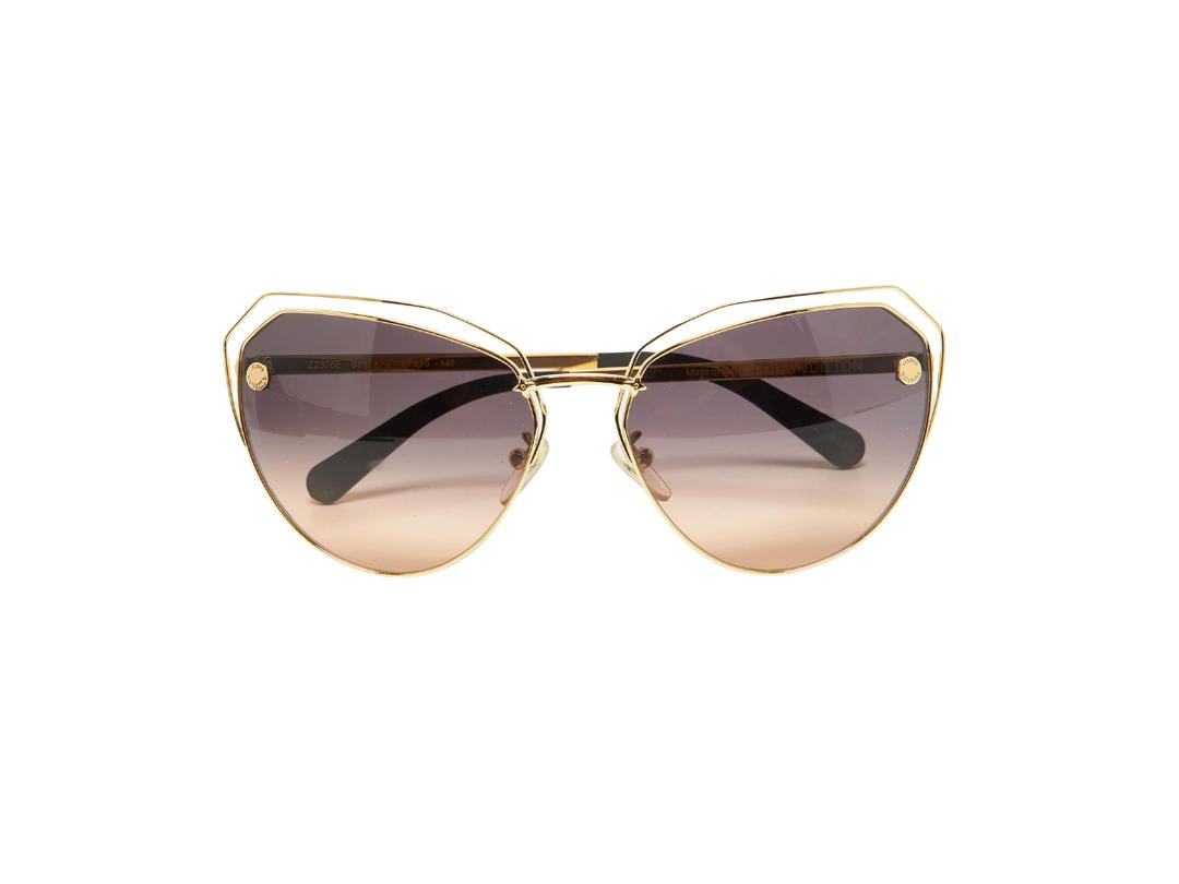 Louis Vuitton Louis Vuitton Gradient Cat-Eye Sunglasses Gold Blue Pink