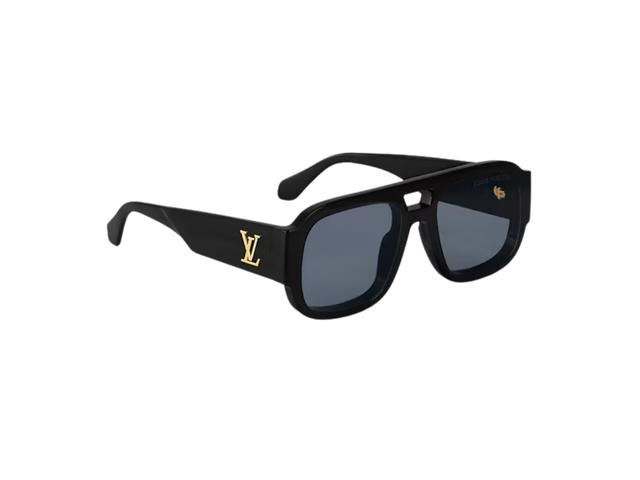Louis Vuitton Louis Vuitton LV Clash Aviator Sunglasses In Acetate Frame With Black Lens - view 1